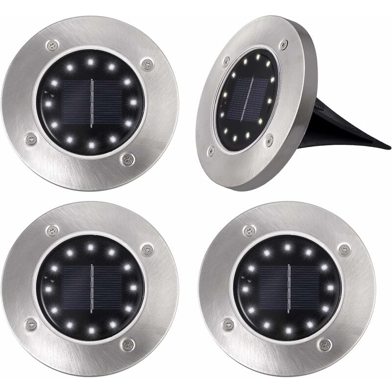 Szt solarnych lamp LED wodoodporne oświetlenie zewnętrzne lampy solarne reflektor gruntowy światło solarna lampa do wkopania oświetlenie ogr