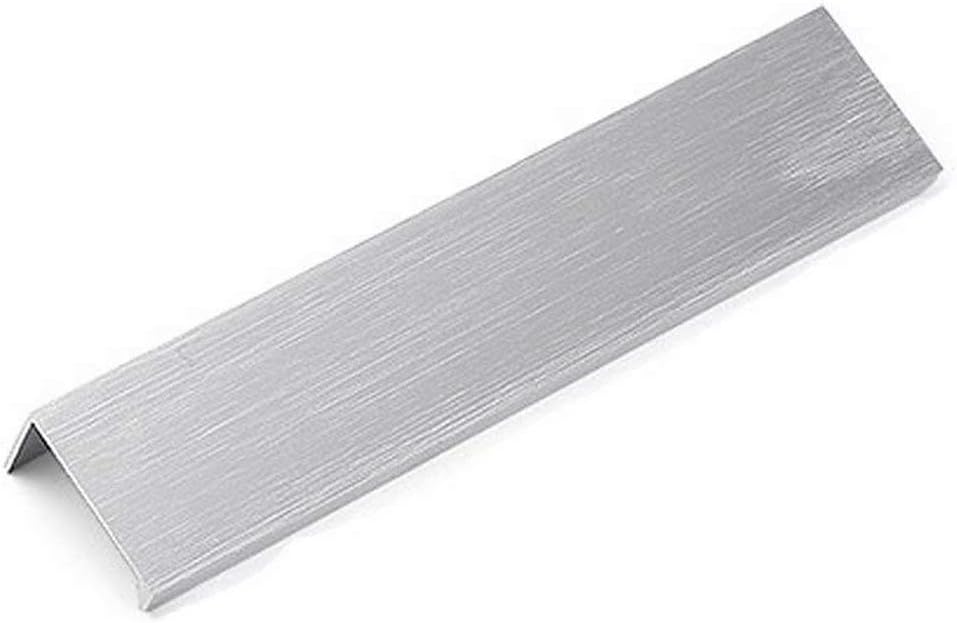Uchwyt do szafki kuchennej, srebrny uchwyt wpuszczany, ukryty uchwyt do drzwi ze stopu aluminium, 2 sztuki, rozstaw otworów 160 mm