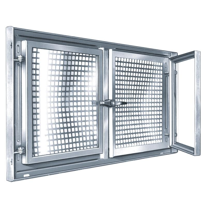 Poignée De Fenêtre Nickel Satiné à Rosace Rectangulaire - Modèle Toba