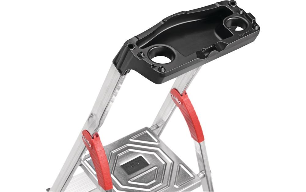 Hailo Échelle escabeau L60 Standardline 5 marches aluminium hauteur - 3