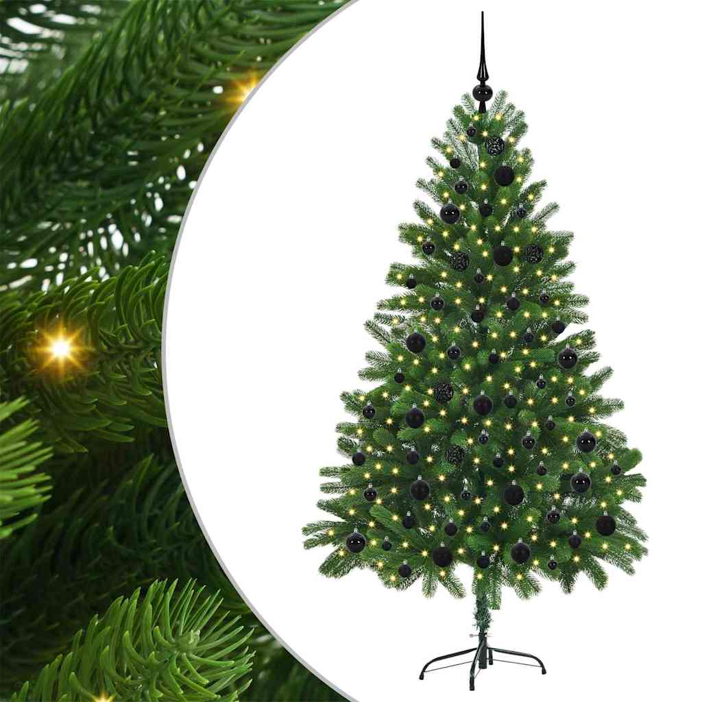 Choinka z 300 diodami LED z podstawą Zielony 180 cm PE