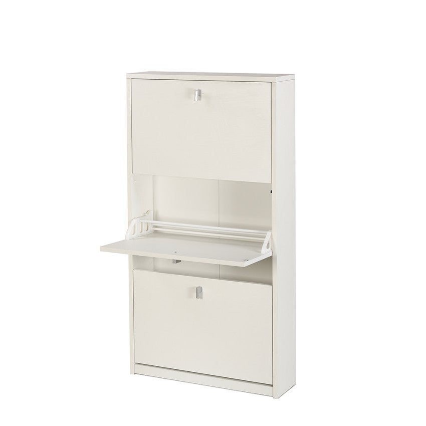 Meuble à chaussures en Bois Blanc 7 paires maximum - 4