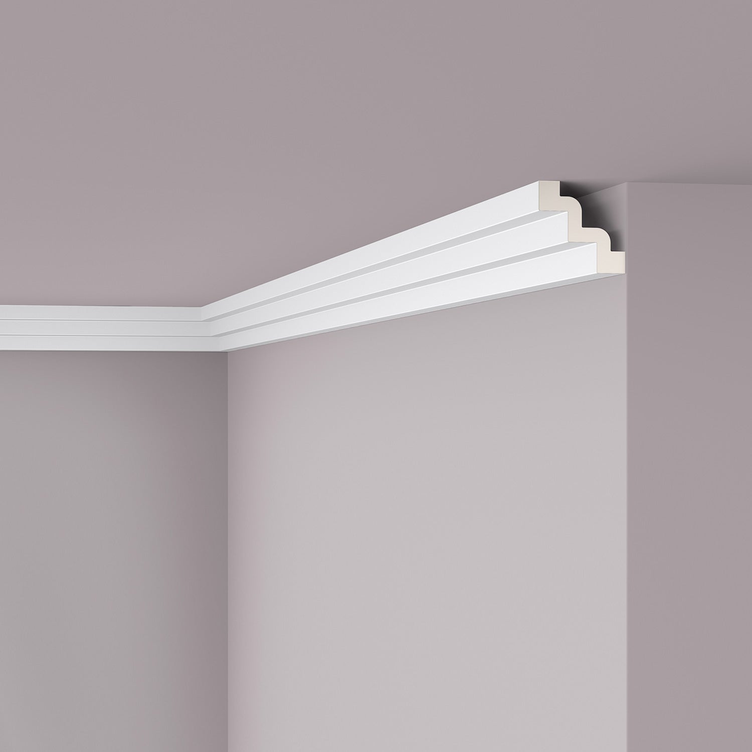 Z52 arstyl moldura de techo poliuretano noël & marquet 75 x 75 x 2000 | 1 pieza