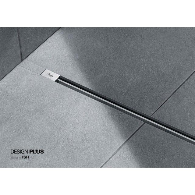 Aquabad® Caniveau De Douche En Acier Inox - Slim Pro | L: 80 Cm | Ensemble Complet Comprenant Un Couvercle: Bord | Avec Filtre-cheveux, Y Compris : Advantix Vario Siphon