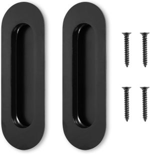 REI Bouton de meuble Boule noir porcelaine H.38 x l.40 x P.40 mm