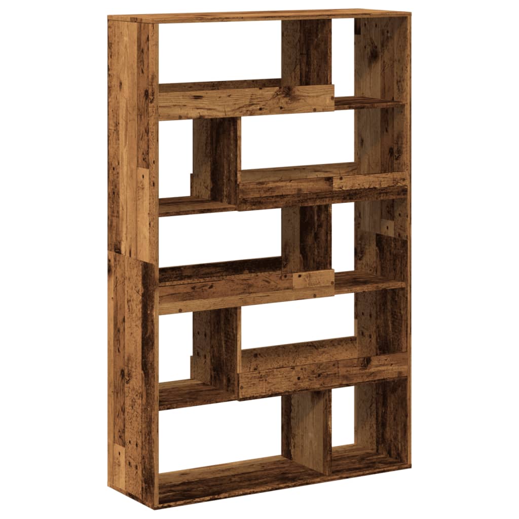 Bibliothèque pour Séjour en Bois Marron H. 33 x l. 100 x P. 33 cm - 6