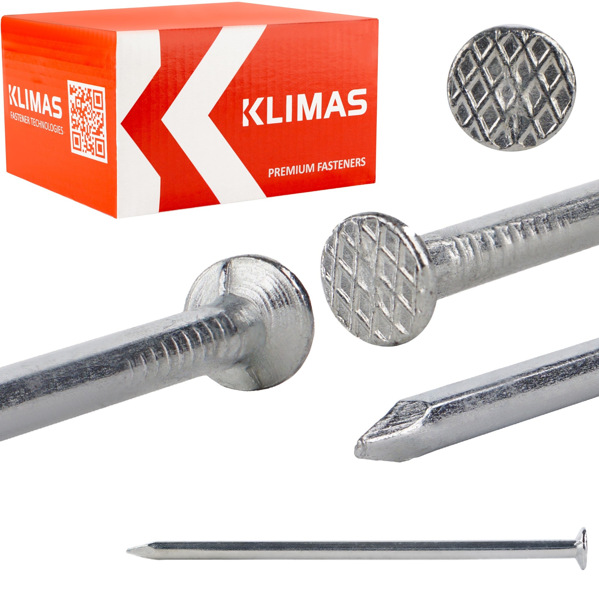 Gwoździe budowlane Klimas GBOC 4,2x100 mm ocynkowane galwanicznie 5kg 1szt