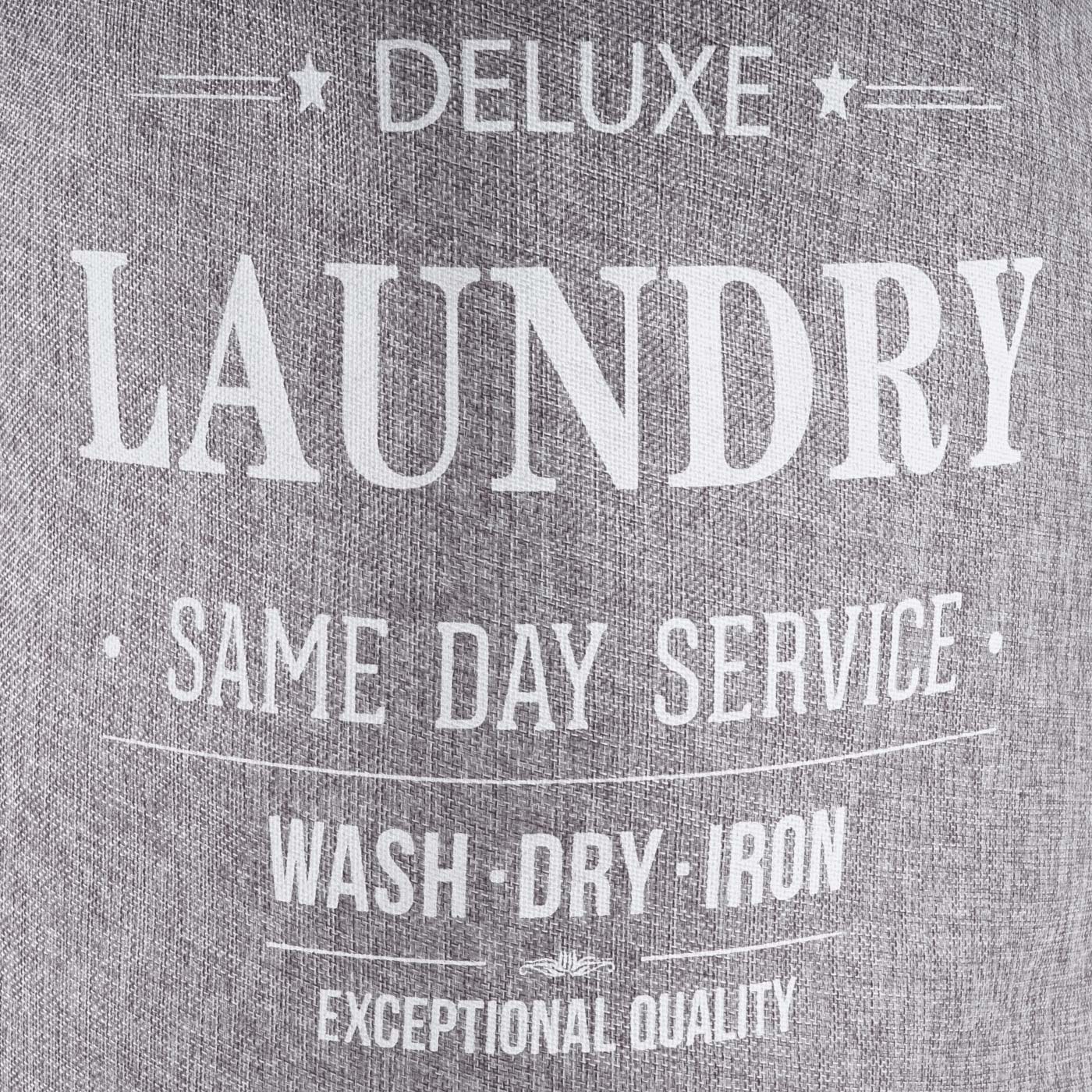 Cesta Portabiancheria 2 Scomparti 89L - Grigio Con Maniglie E Struttura Alluminio - Foto 11