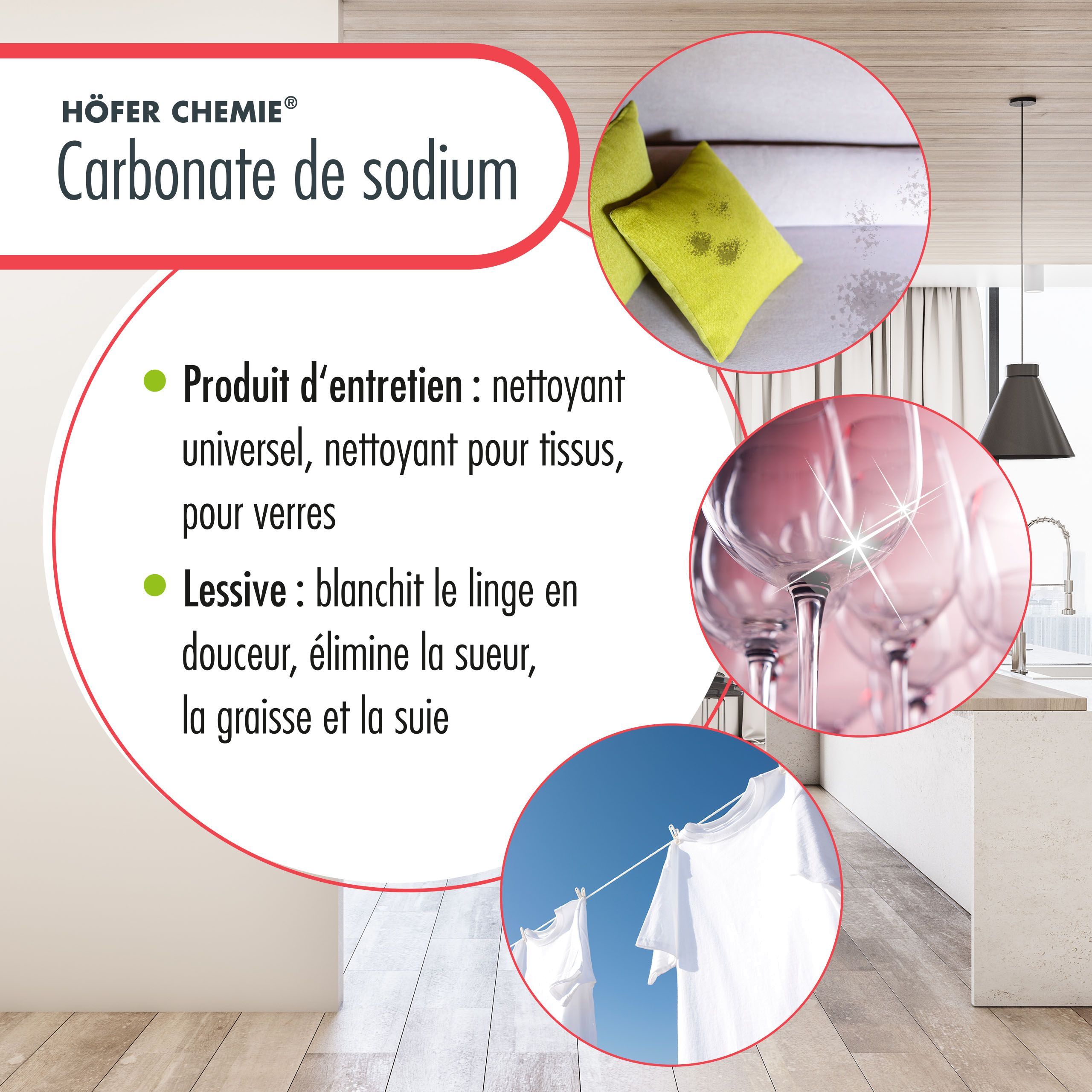 1 x Carbonate de sodium en sac de 25 KG - 5