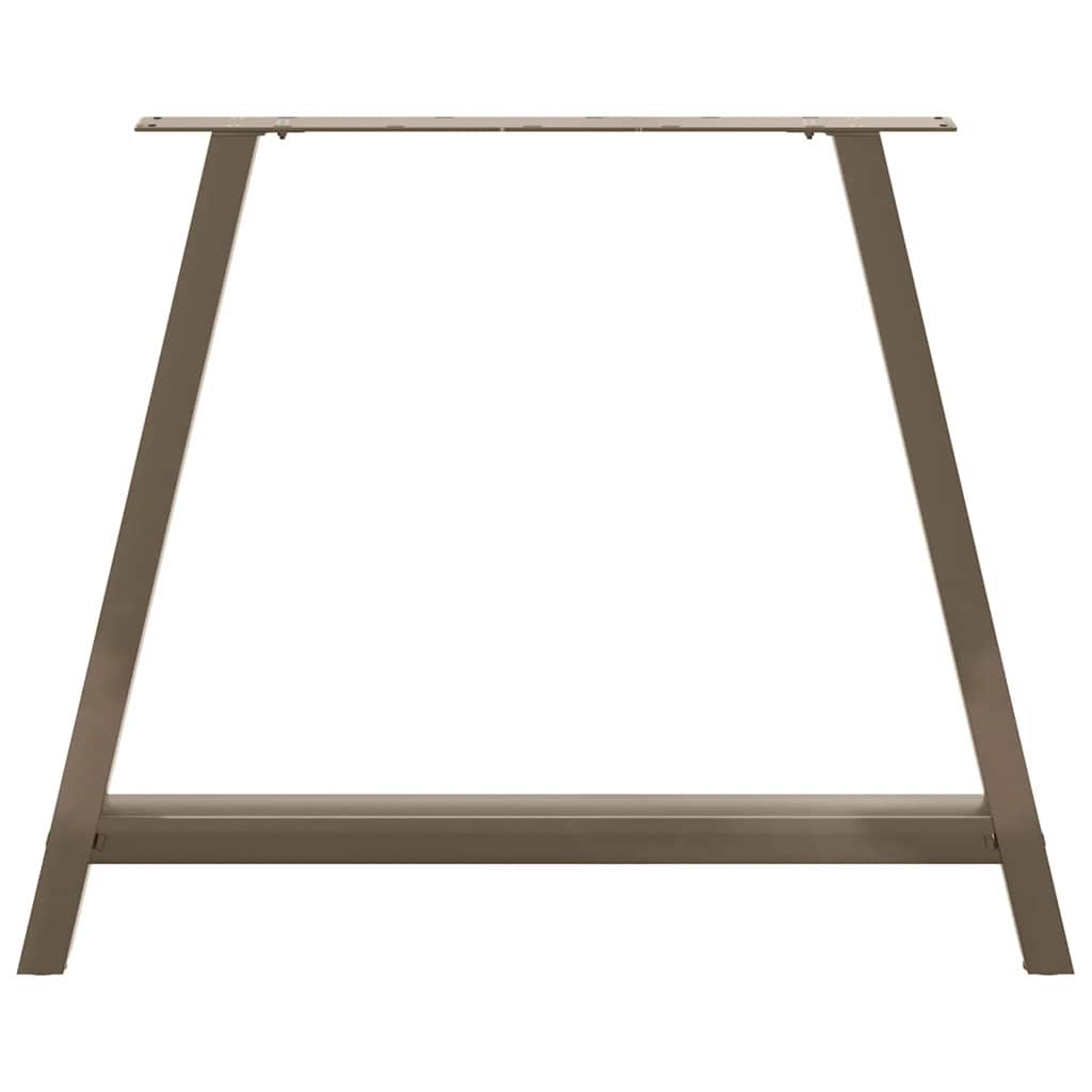 Maison Exclusive - Pieds de table à manger en forme de A 2 pièces 90 x (72-73) cm Acier - 5