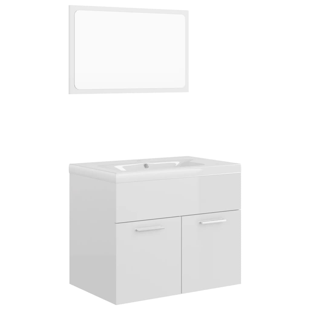 Armadio Da Bagno Bianco Lucido 30x30x95 Cm In Truciolato 802666 Armadio Da Bagno Bianco Lucido 30x30x95 Cm In Truciolato 802666