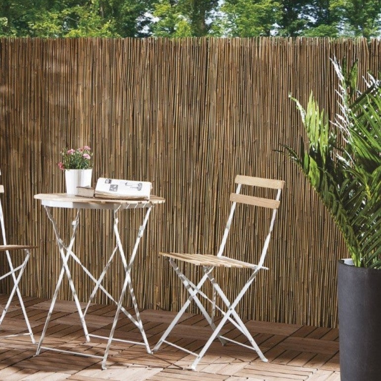 Arella con Cannette di Bamboo Canniccio Canne Recinzione Esterno Ø 10 mm 2 x 3 m - 2