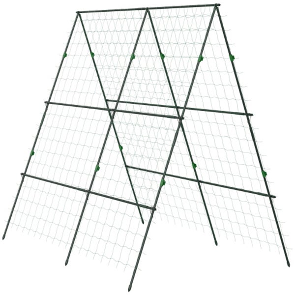 Filet Jardin Plantes Filet De Jardin GARDENIX 2x10m - 100 Clips - Pour Tomates, Concombres - Vert Maillage 15x17cm - 2