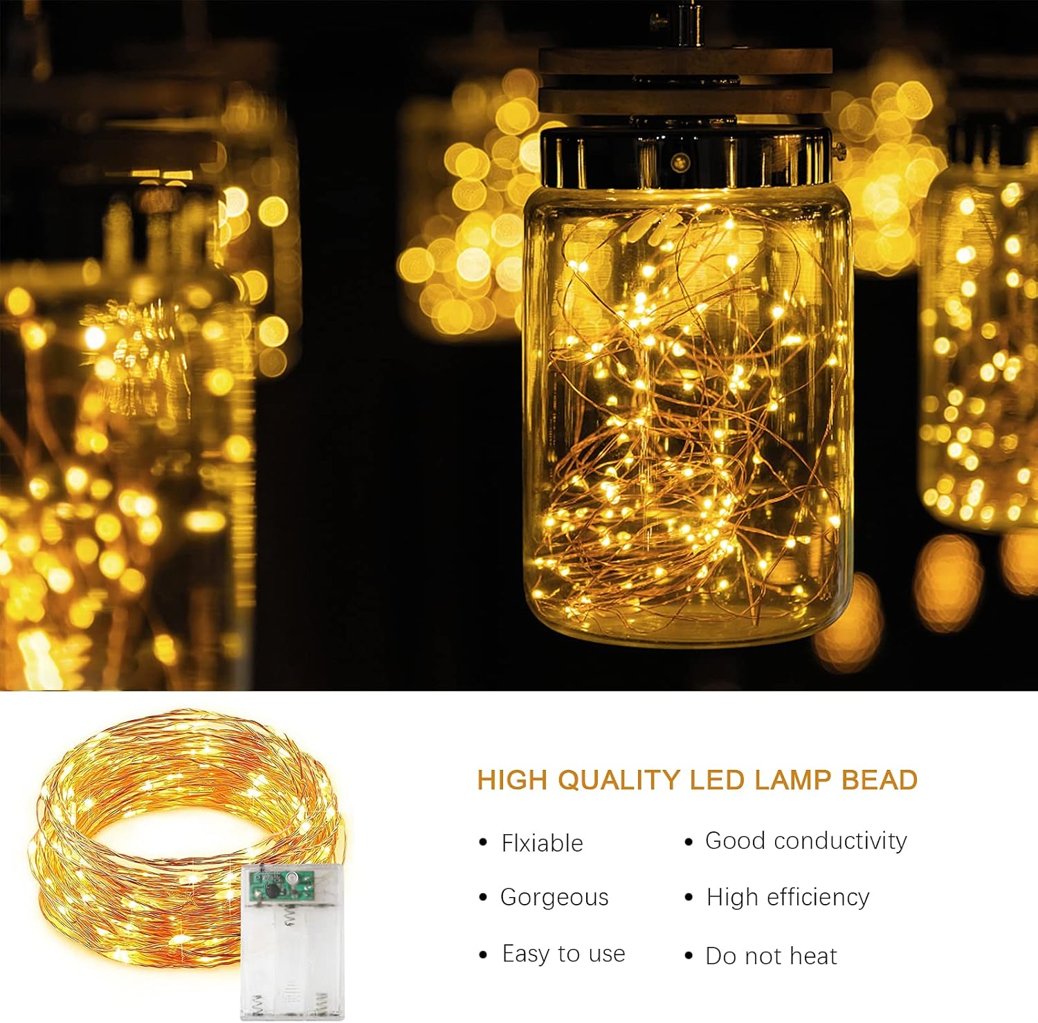 100 Luci LED Per Palloncini - 50 Bianco Caldo E 50 Colori - Mini Luce Fissa Per Feste E Matrimoni - 2