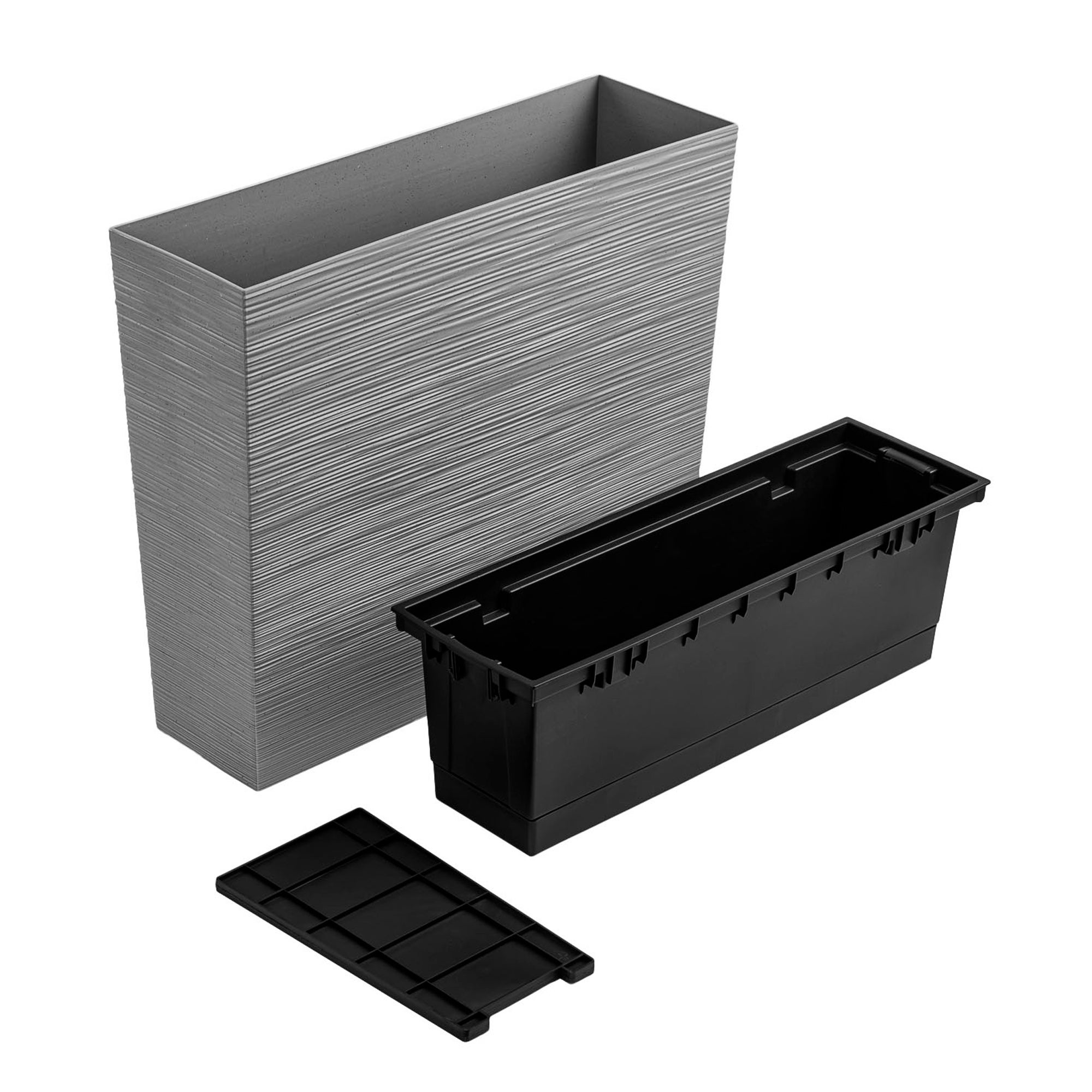 Vaso de flores com tanque 12 L cimento - FURU - 3