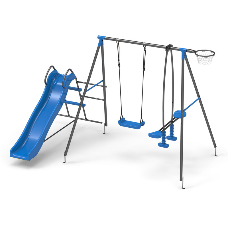 Metalowy plac zabaw Tymek 4iQ Group niebieski