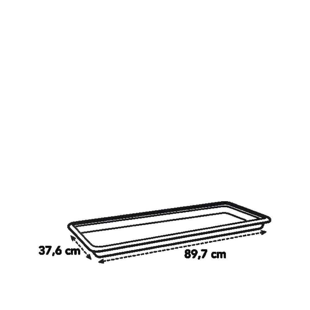 Soucoupe pour jardiniere 100 - Terre cuite doux - XXL - Extérieur Ø 89,7 x 5,7 cm - Elho - 3