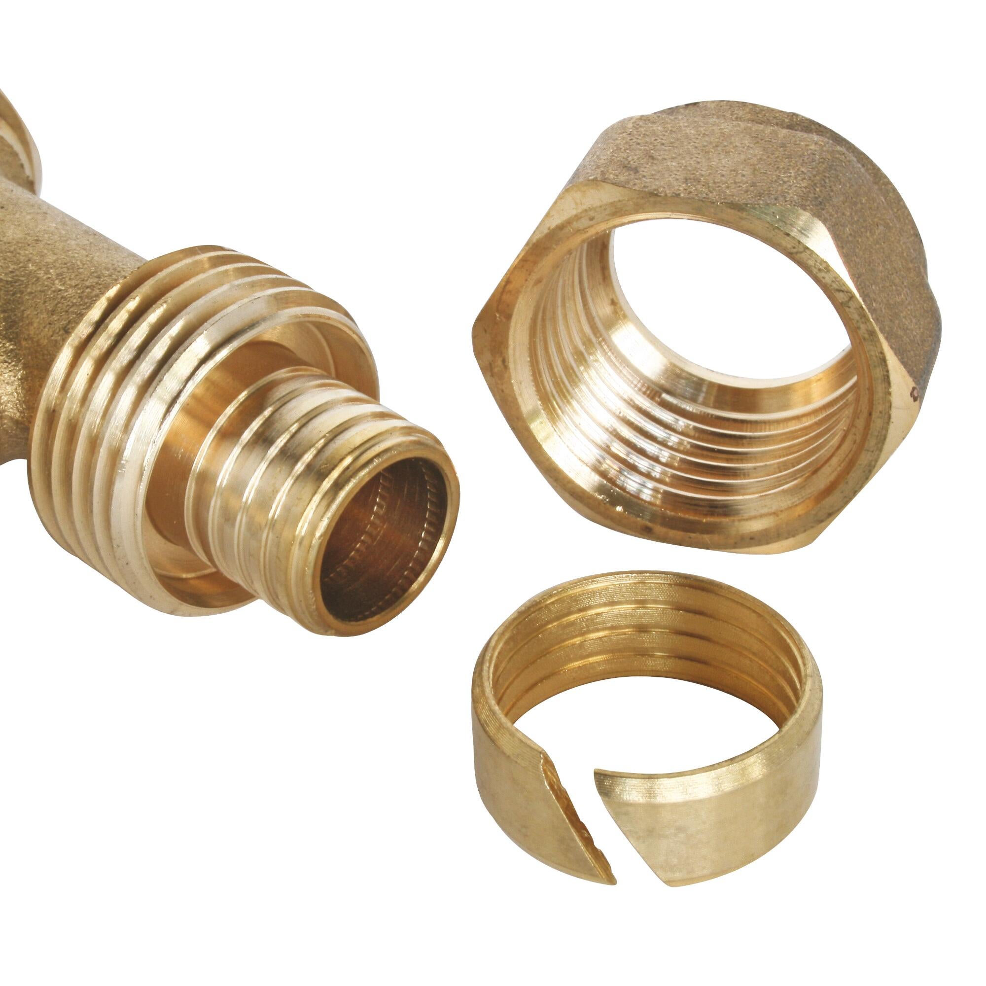 Raccord à compression - femelle au centre 15/21 - PER Ø20 - 4