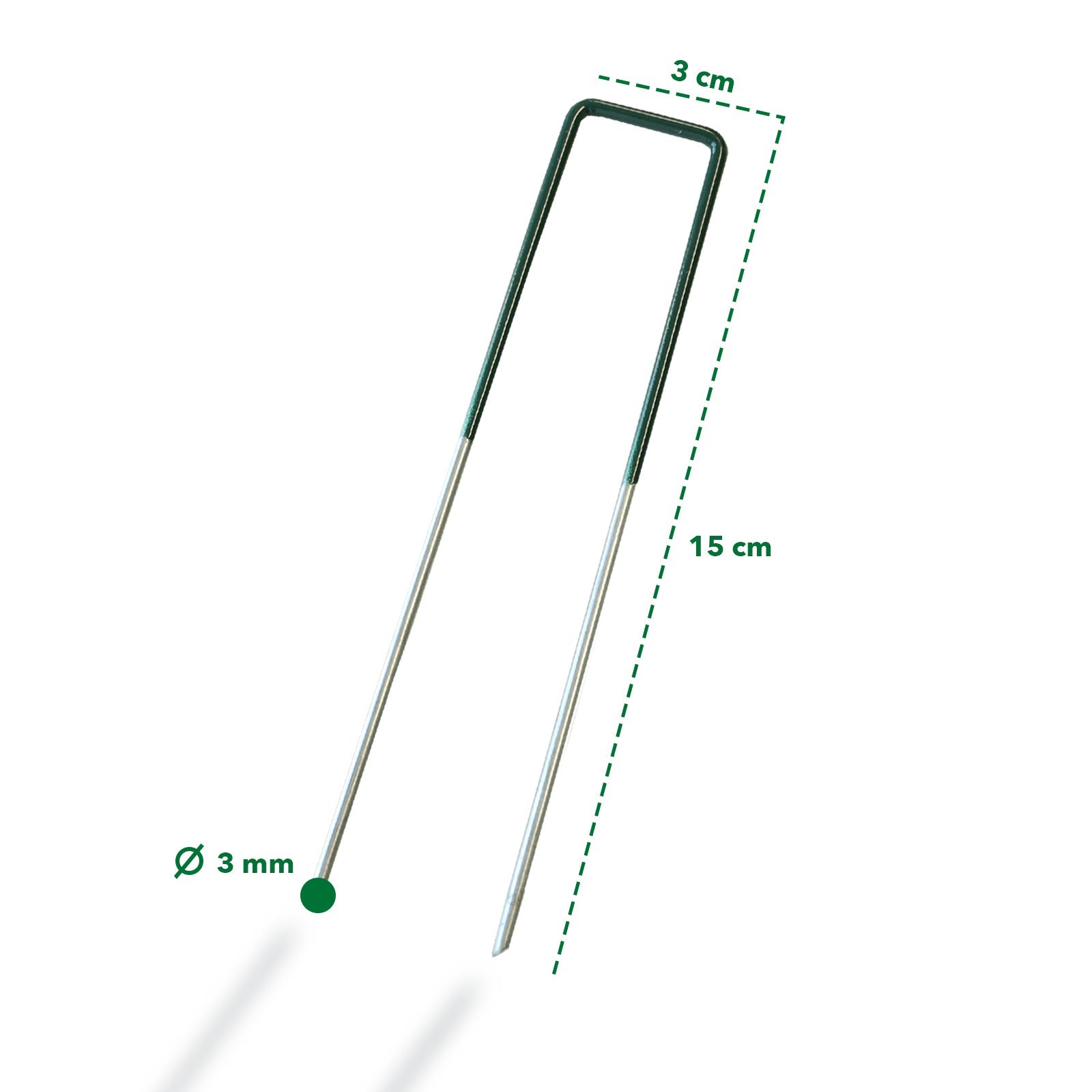 Piquets de fixation Crochets pour gazon synthétique & voile de désherbage, 100 pièces - 5
