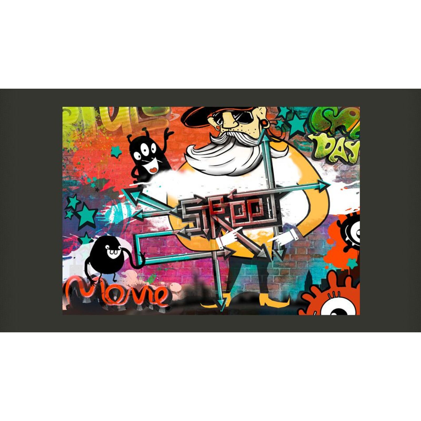 Papier peint film de rue - 200 x 140 cm - 2