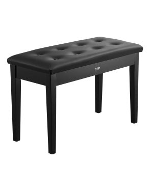 Banc De Piano Duo Avec Rangement - Coussin Rembourré, Support 400 Lb, Pour Salon Ou Studio