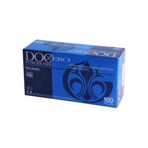 GUANTI IN NITRILE POWDER FREE 400 mm Azzurri 10,5 gr - DOC ZERO 400