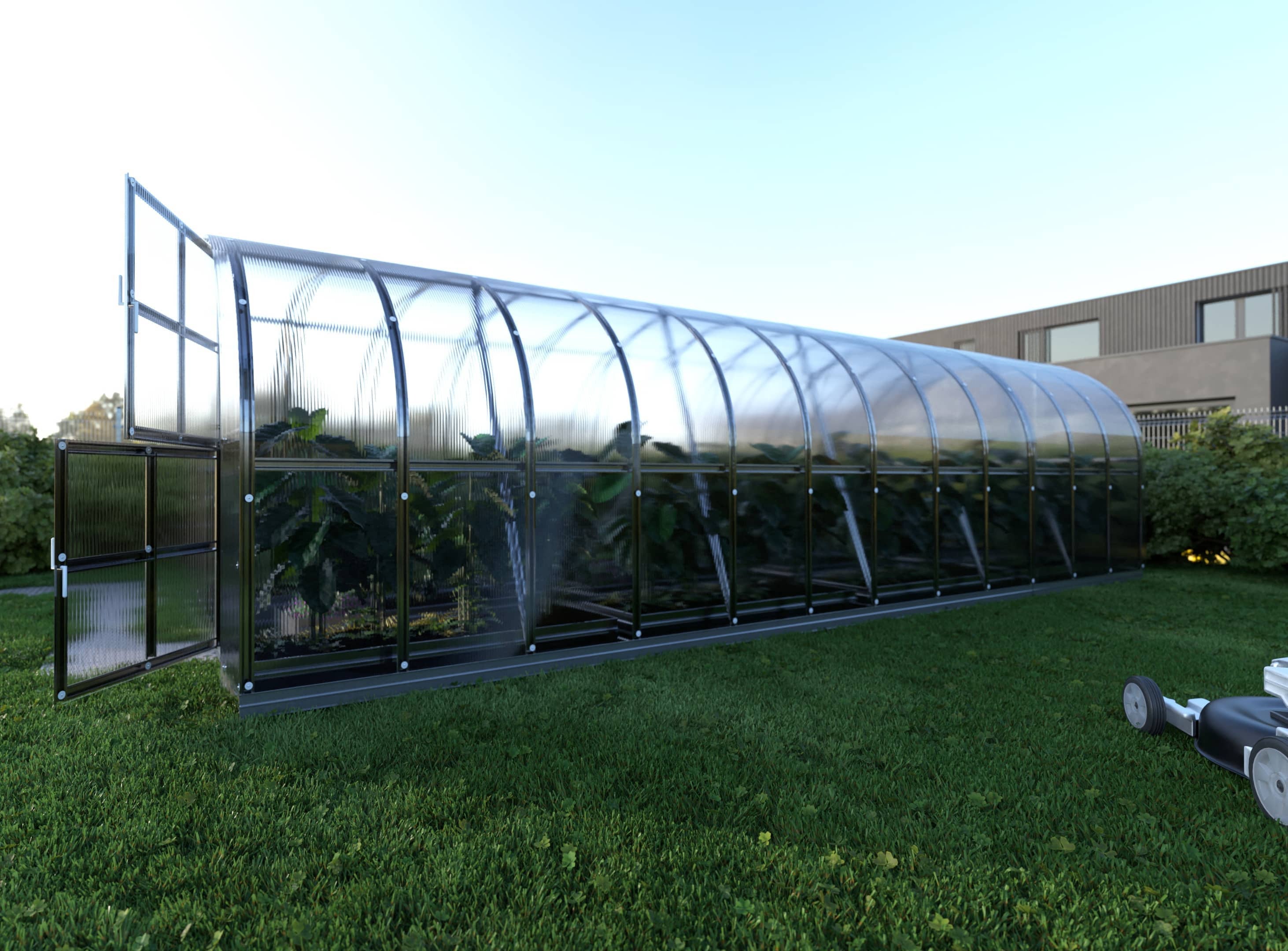 Serre de jardin KLASIKA ARCH 3 x 12 m (36 m²), 4 mm avec revêtement en polycarbonate - 3