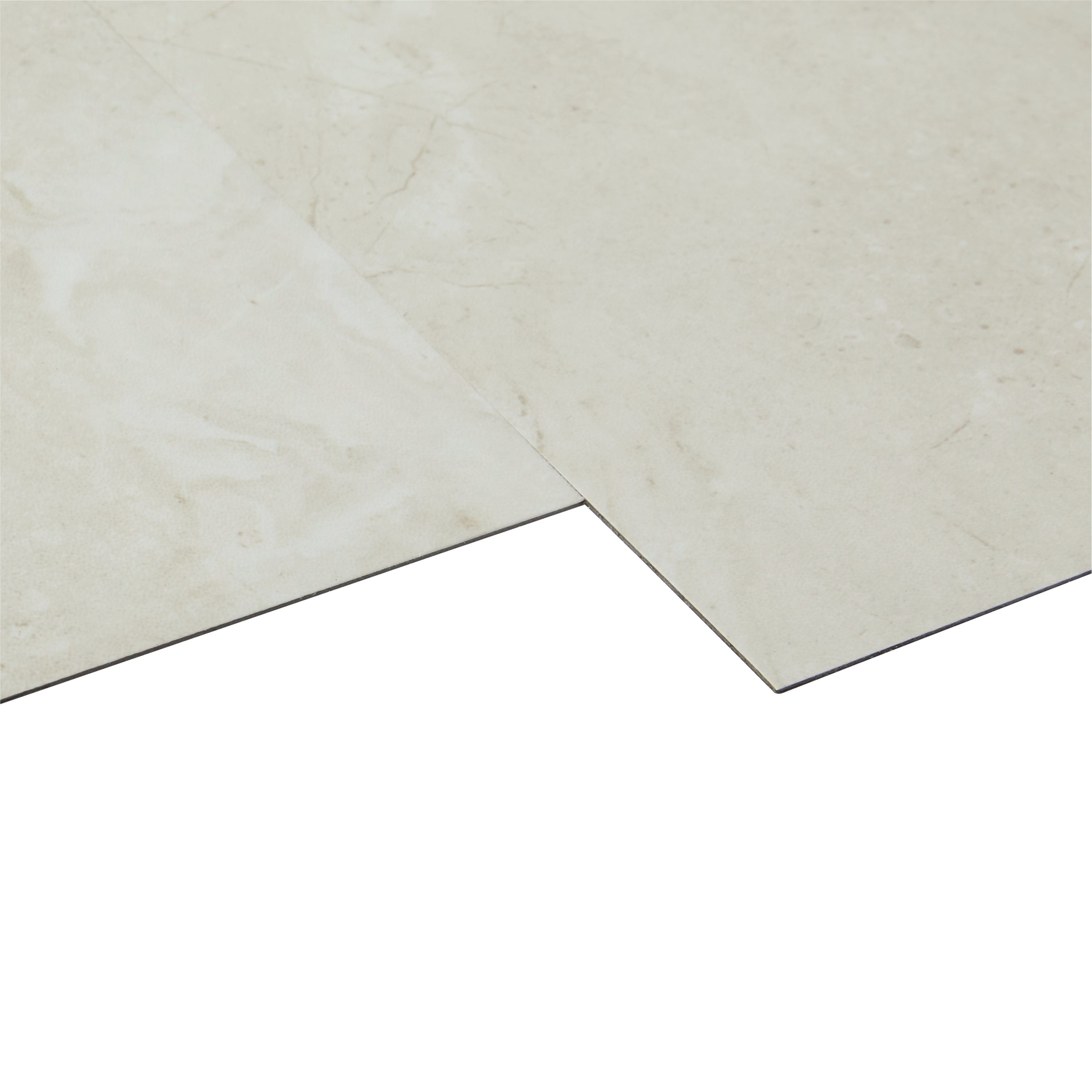Baldosa de PVC adhesivo - Efecto mármol gris/beige - 2,05m²/22 baldosas - 2