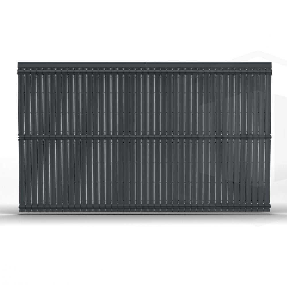 Kit occultant PVC pour panneaux rigide Haut 173 x Larg 250 cm gris anthracite 7016 - 3