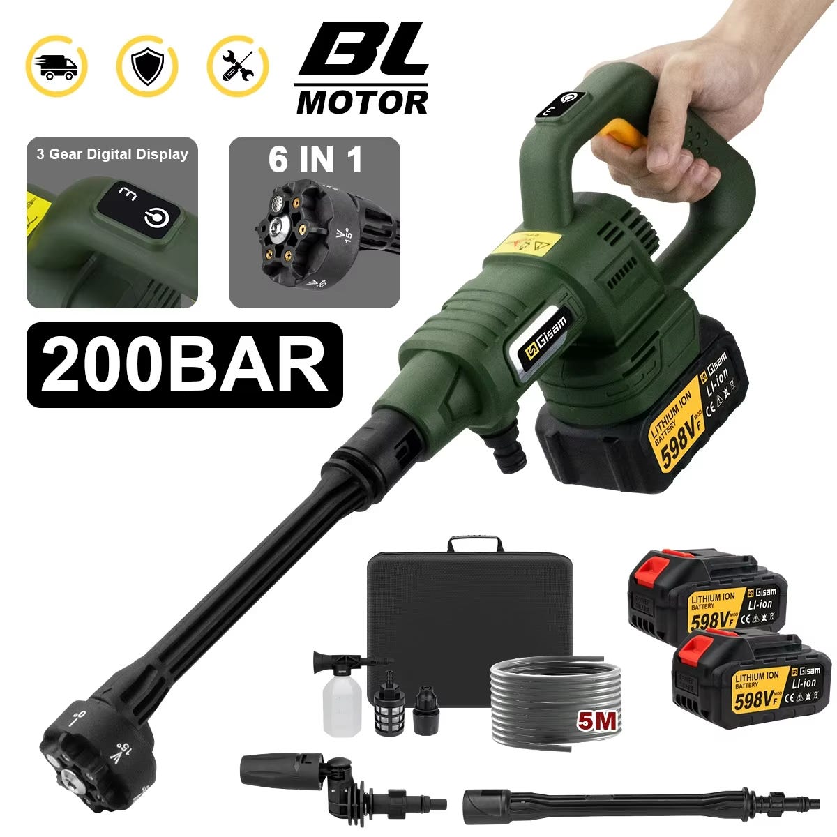 NICOLA Nettoyeur Haute Pression Sans Fil 200Bar Brushless 18V Makita 3 NICOLA Nettoyeur Haute Pression Sans Fil 200Bar Brushless 18V Makita 3