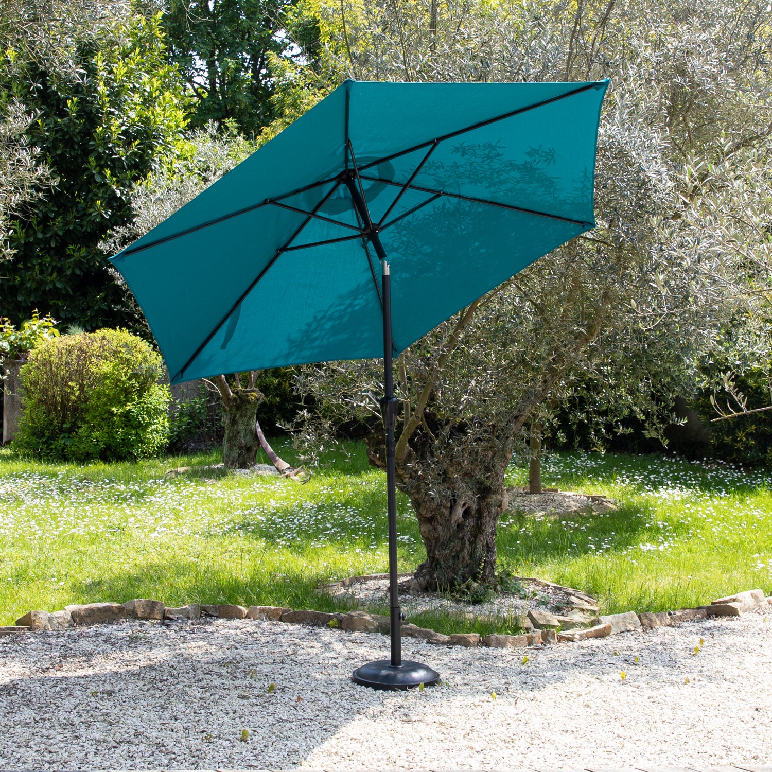 HAPUNA parasol prosty okrągły średnica 2,70 m niebieski