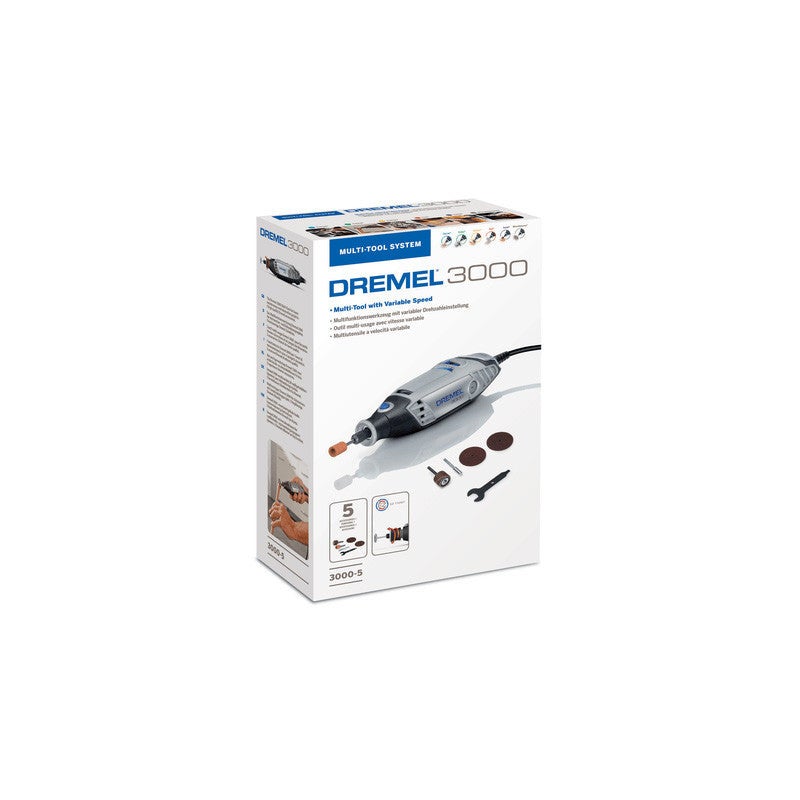 DREMEL 3000 130W Con 15 Accesorios + Estuche Con Cremallera - F013 3000 JA - 3