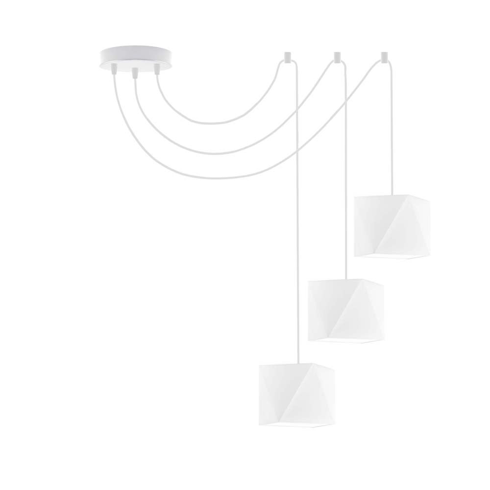Lampa wisząca zwis żyrandol sufitowa z abażurami diament POP Z3