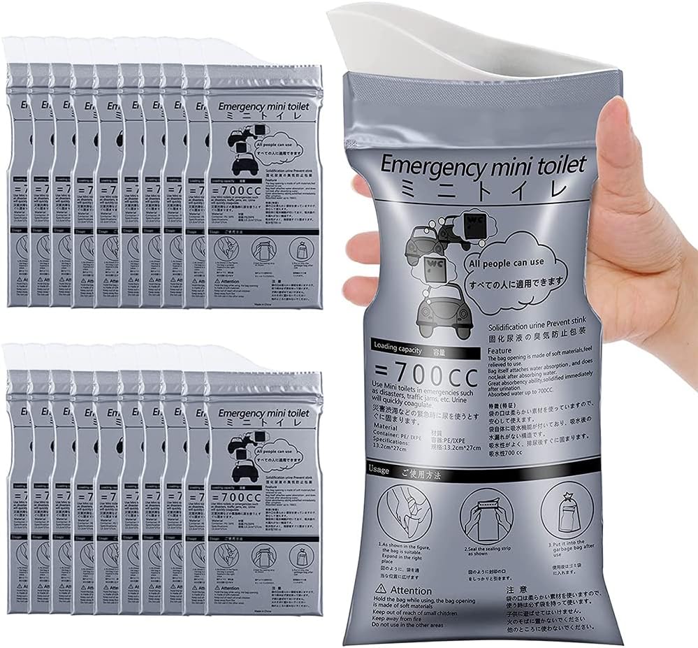 Garosa Sacs D'urine De Secours 10 Ensembles De Sacs Jetables D'urine De