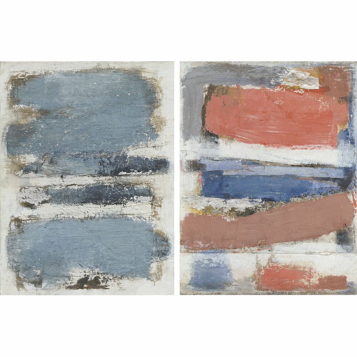 Cuadro dkd home decor 90 x 2,4 x 120 cm abstracto moderno (2 unidades)