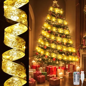 Catena luminosa per albero di Natale con MicroLED, luce calda -210 cm