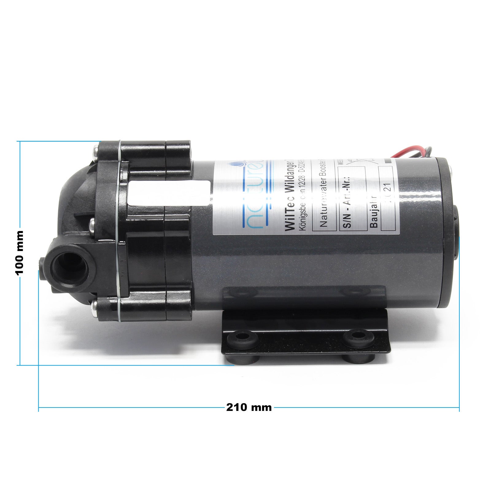 Pompe Booster – 300 GPD (1135 l/jour) – 68 W – Surpression pour Station Osmose inverse Système d’Eau propre Naturewater - 4