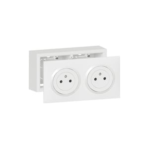 Enjoliveur Celiane Prise Telephone Pour Reseau Mixte Et Basique Finition Titane 068537