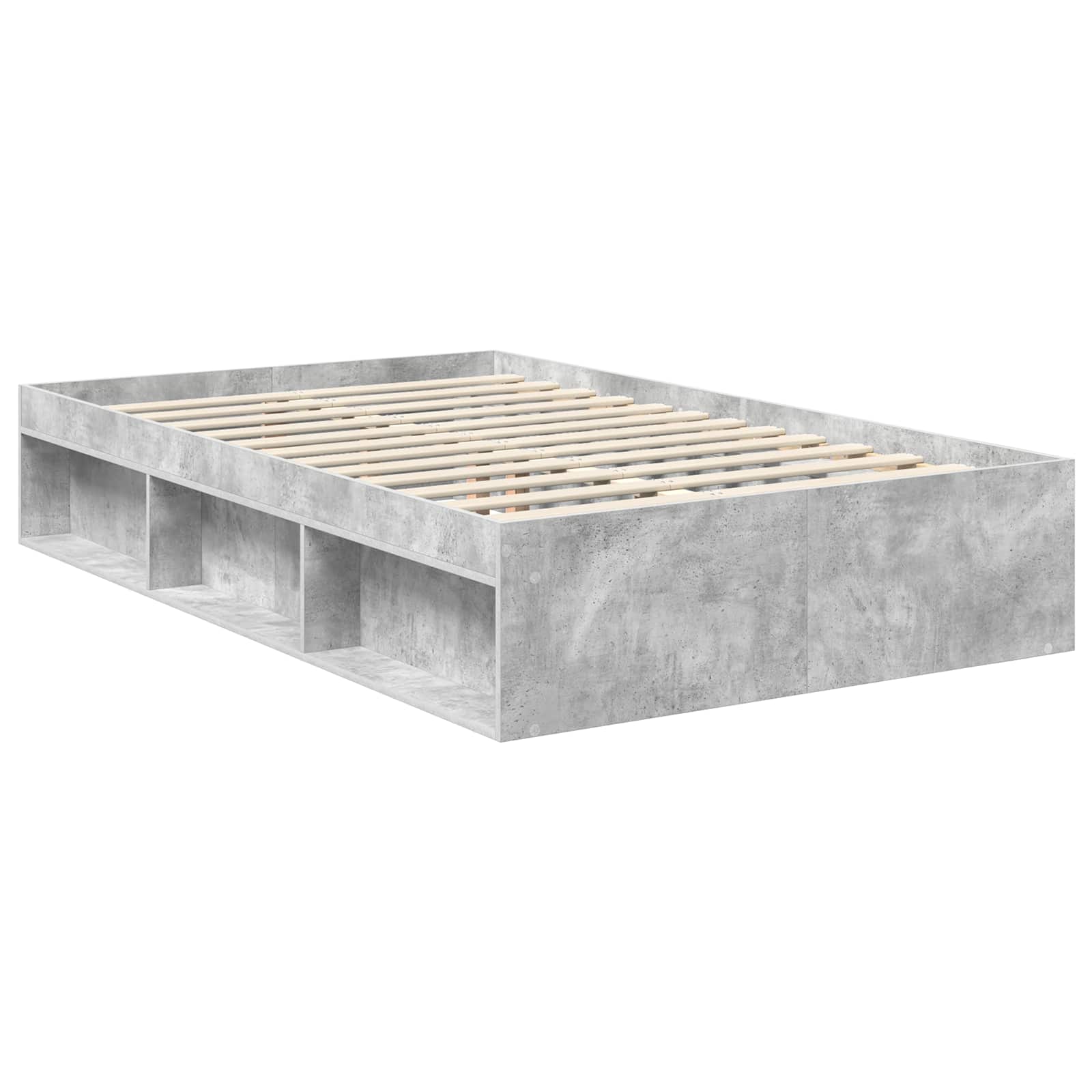 Cadre de lit béton 120 x 200 cm en pin massif - 5