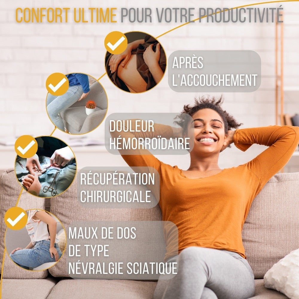 Coussin Donut pour le Coccyx 44x44x7,5 COUSSIN COCCYX - 3