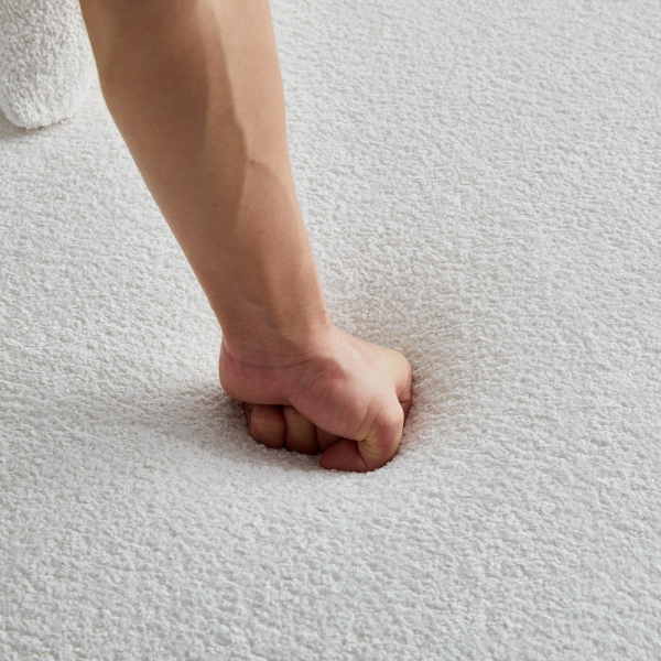 Divano Sezionale Curvo Moderno, Divano 3 Posti, Confortevole e Elegante per Soggiorno, Appartamento, Arredamento Casa, Montaggio Facile - 9