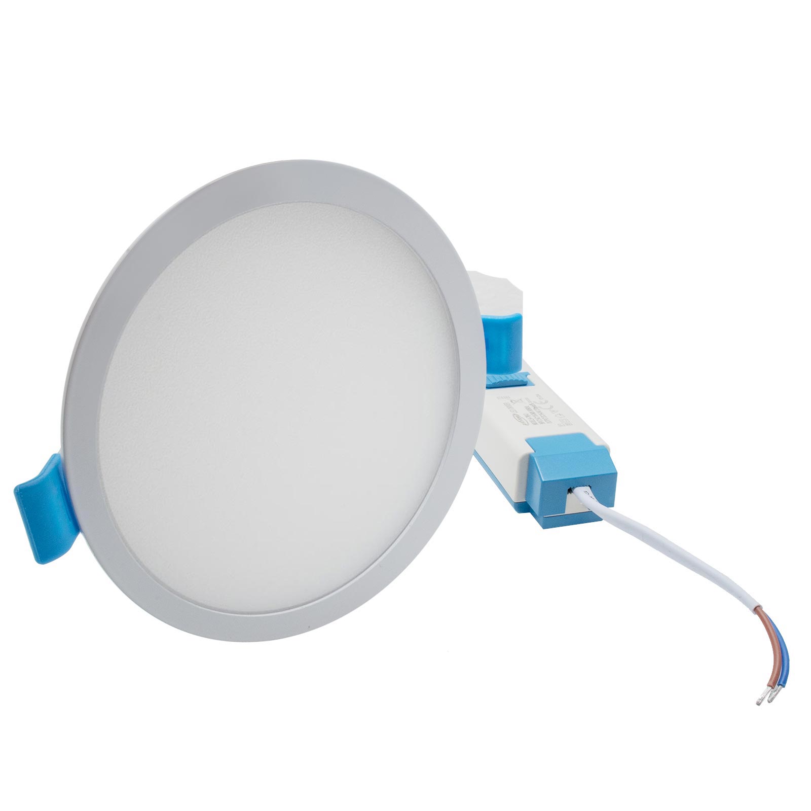 KIT 3 PEZZI FARETTI LED AD INCASSO TONDO COLORE SILVER 3x1W 3x80 lm 4000K DRIVER INCLUSO