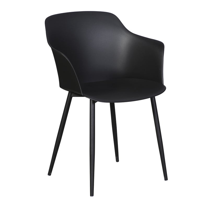 Gira 1 x krzesło ogrodowe, czarny/czarny.