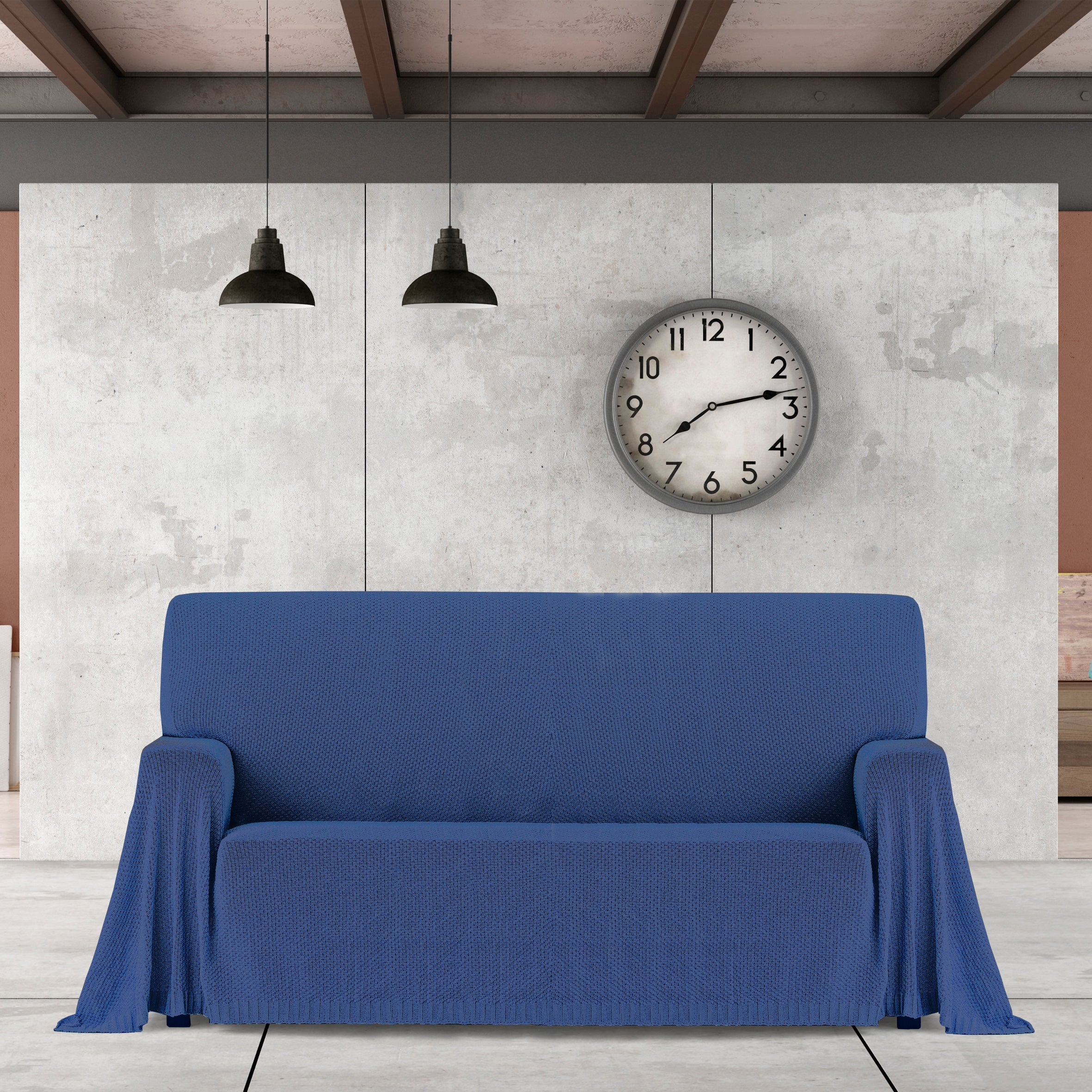 Plaid Cotonet 220 * 330. Blu. - 3