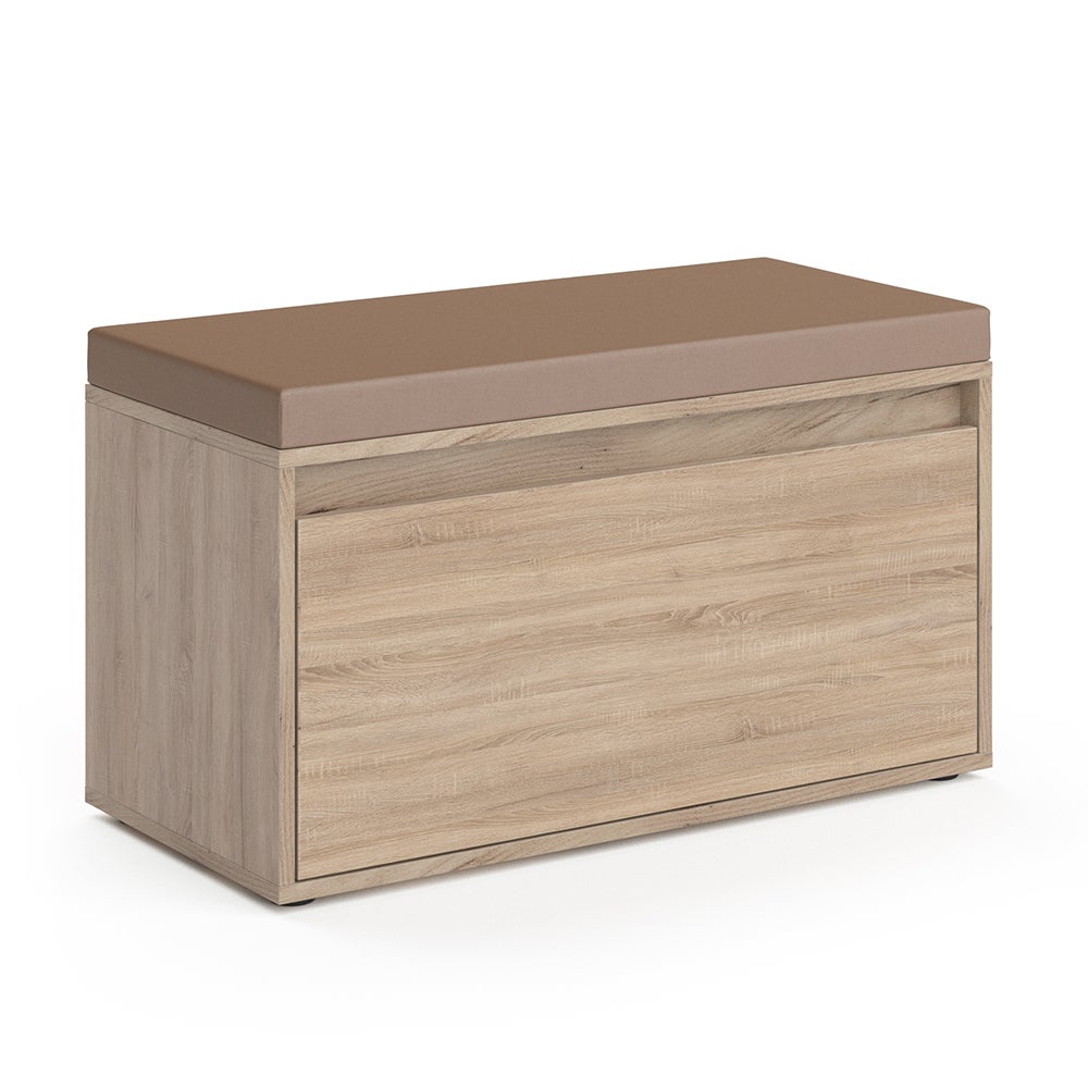 Schoenenkantelaar Orlando Wit/beton 80 x 128.3 cm met 3 compartimenten Vicco | Wit/beton | 3 compartimenten | 406673144967506