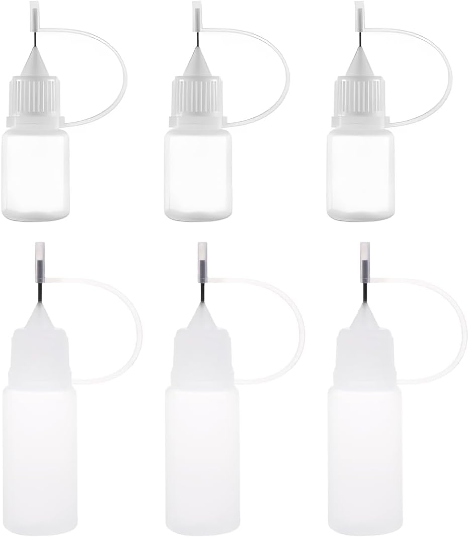 6 pcs Flacon Pipette, Flacons Plastique, Bouteille Plastique, Flacon  Souple, Bouteille De Colle Vide, Bouteille De Précision, 5ml/10ml