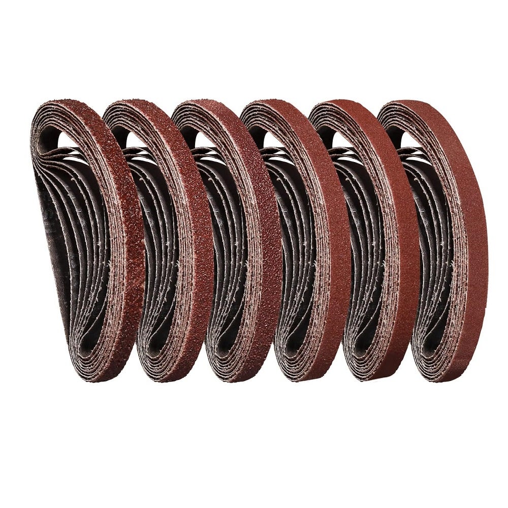 Lot De 10 Bandes Abrasives 75 X 457 Mm Grain 40 – Haute Performance Pour Ponceuse à Bande Bois & Métal
