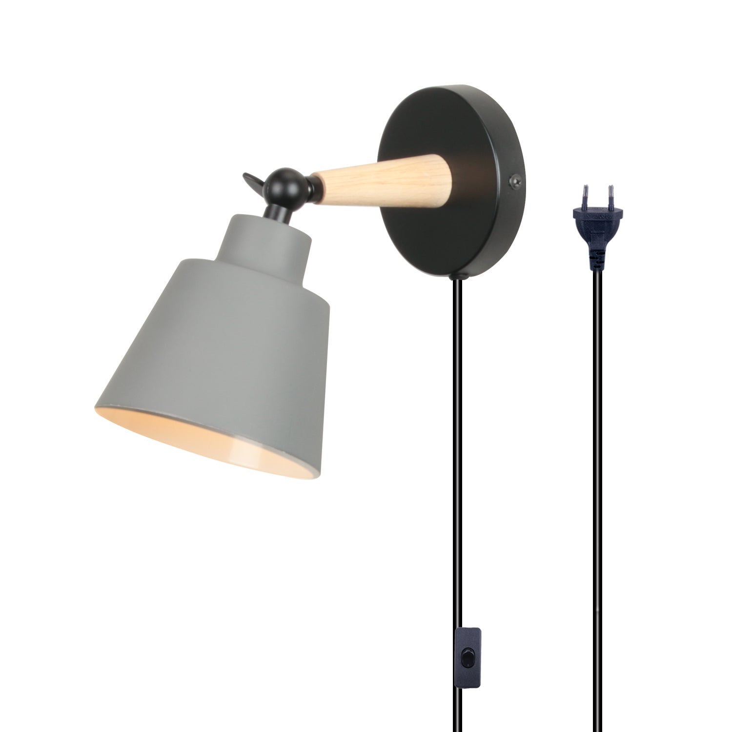 2Pcs Appliques Murales Industrielles Interieur TOKIUS 2 Têtes Lampe de plafond Rétro E27 en