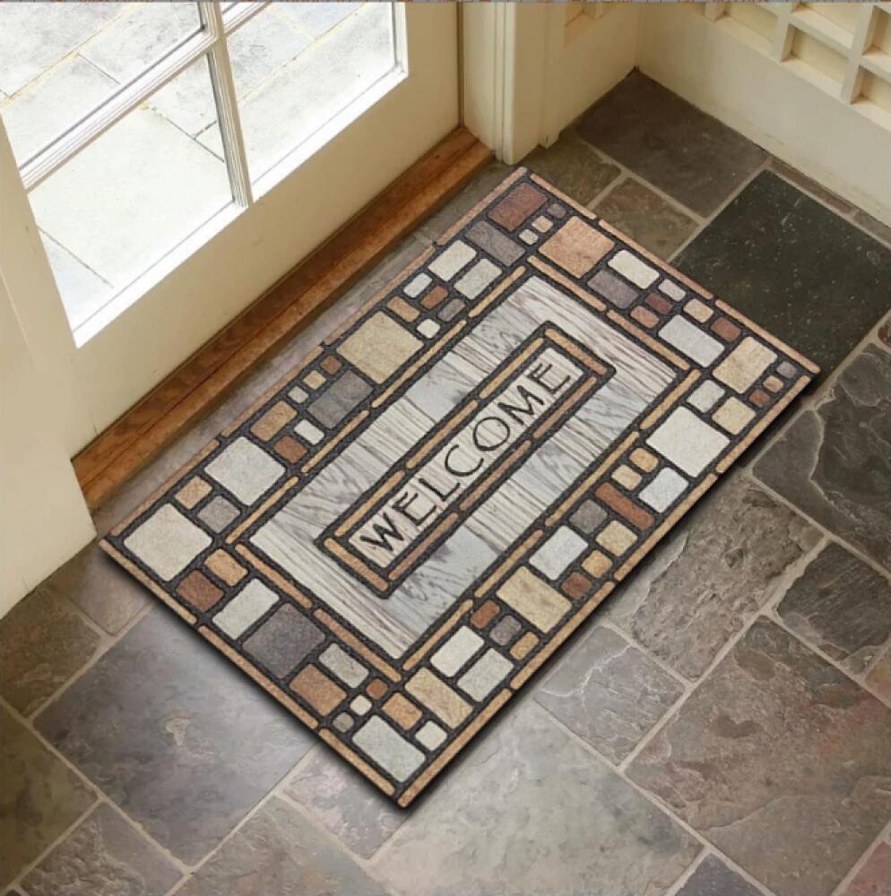 Paillasson De Noël Antidérapant Pour Entrée Intérieure, Flocon De Neige