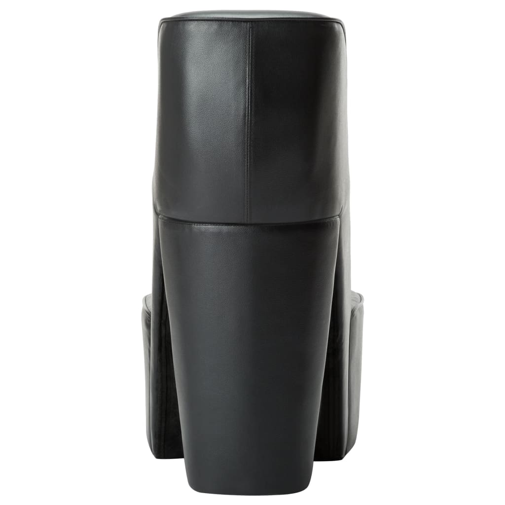 Fauteuil en forme de chaussure à talon haut Noir Similicuir - 5